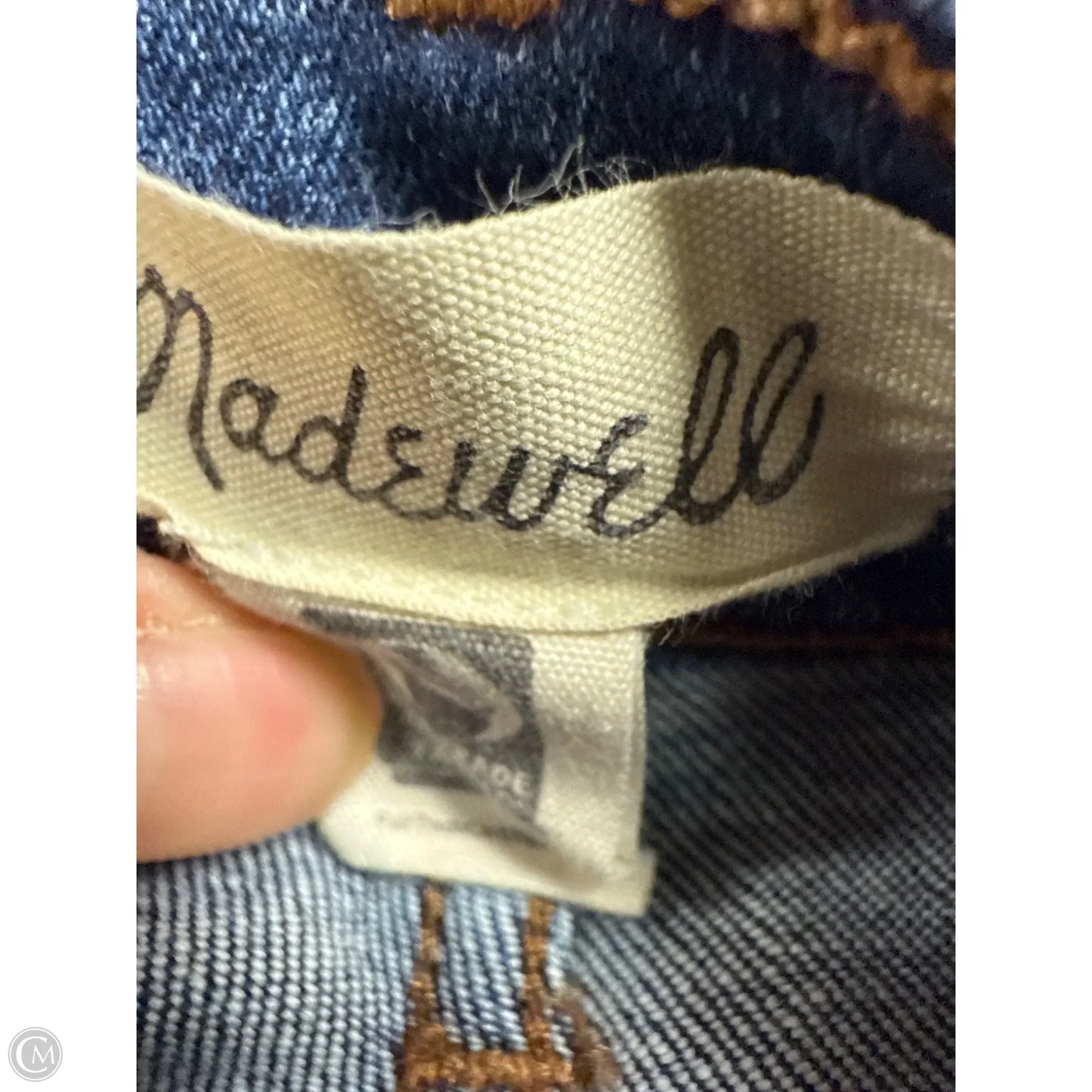 Jeans Straight By Madewell In Blue Denim, Size: 2
