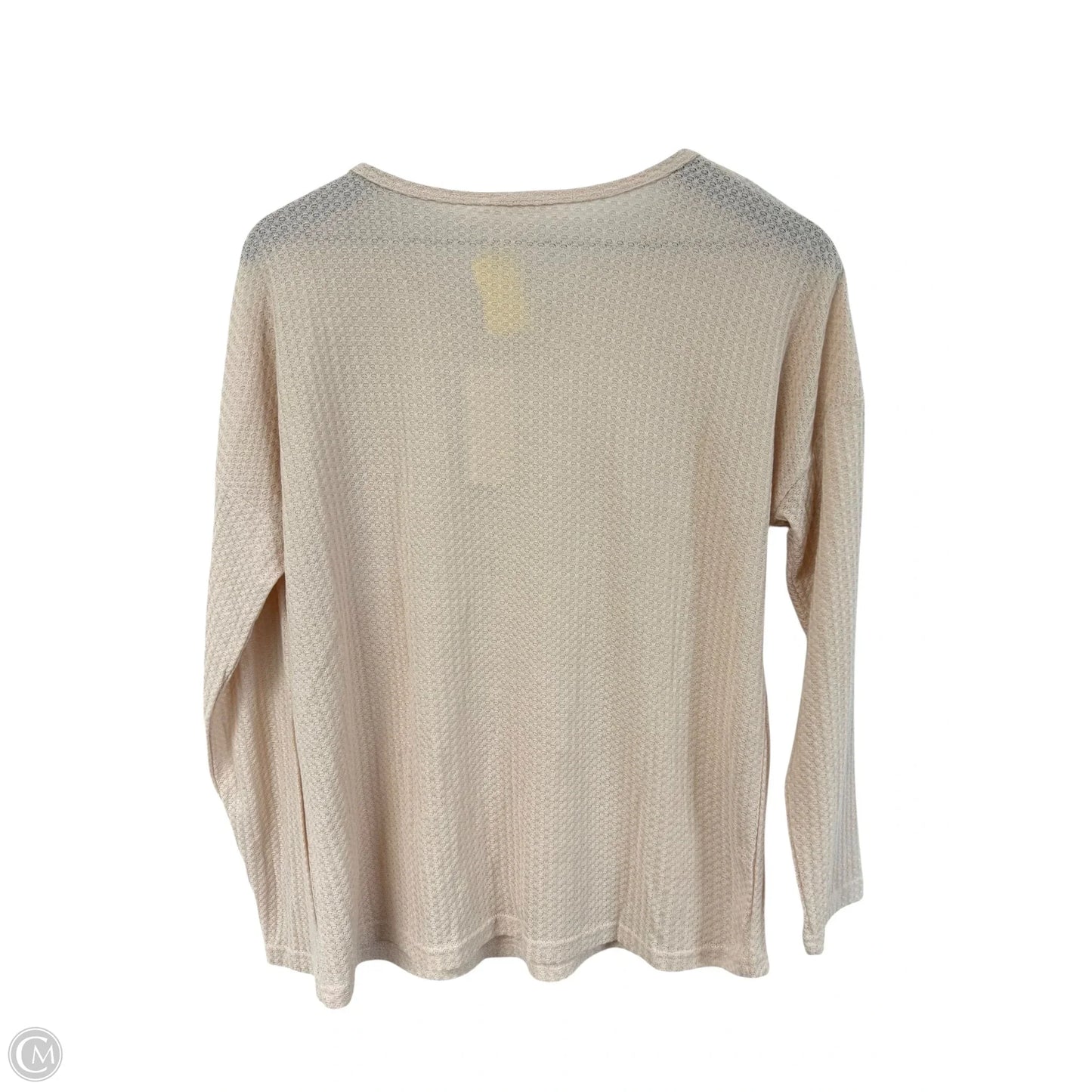 Top Long Sleeve Basic By Ekouaer In Peach, Size: M