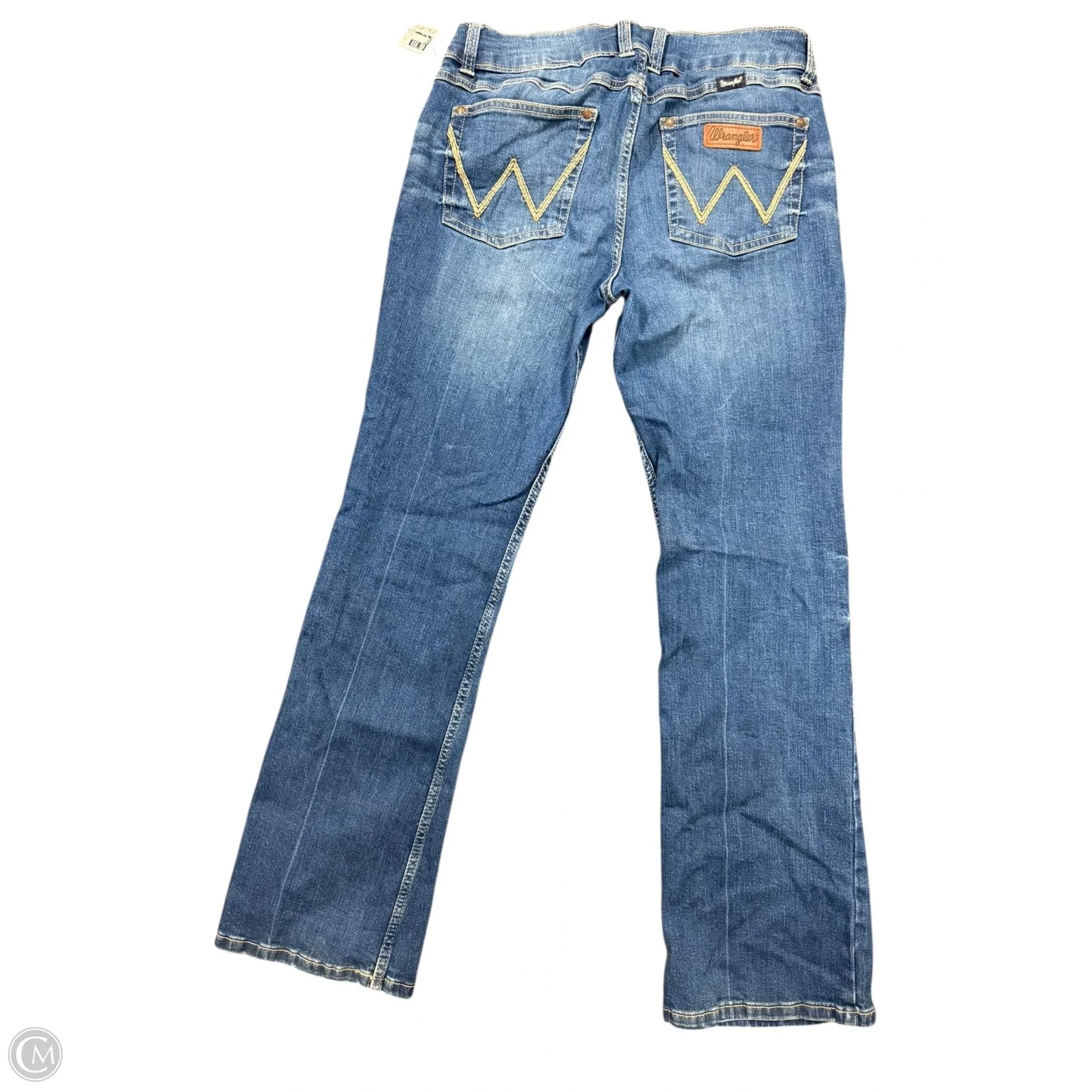 Jeans Boot Cut By Wrangler In Blue Denim, Size: 12