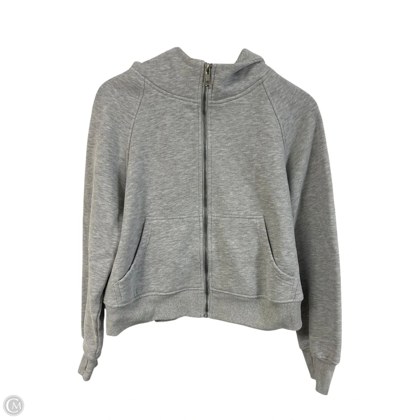 Sweatshirt Hoodie By Automet In Grey, Size: L