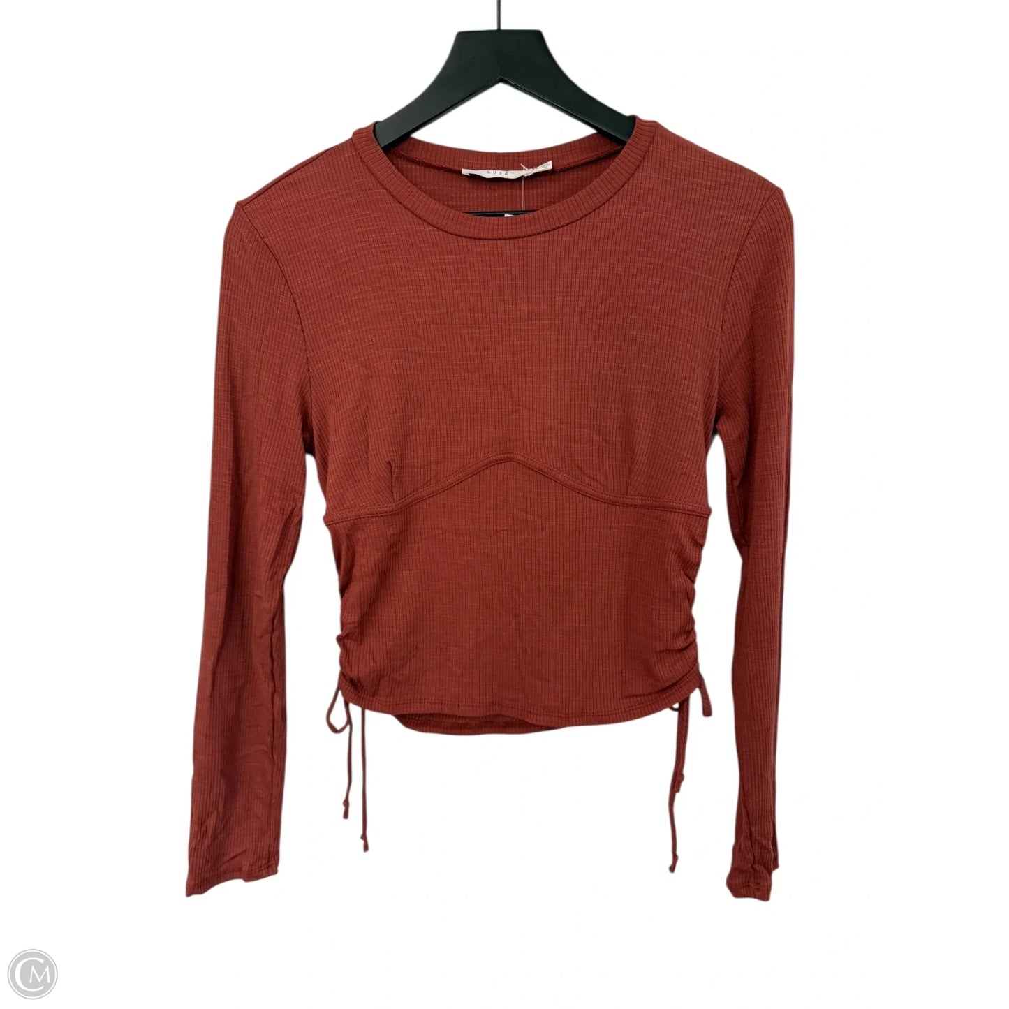 Top Long Sleeve By Lush In Orange, Size: L