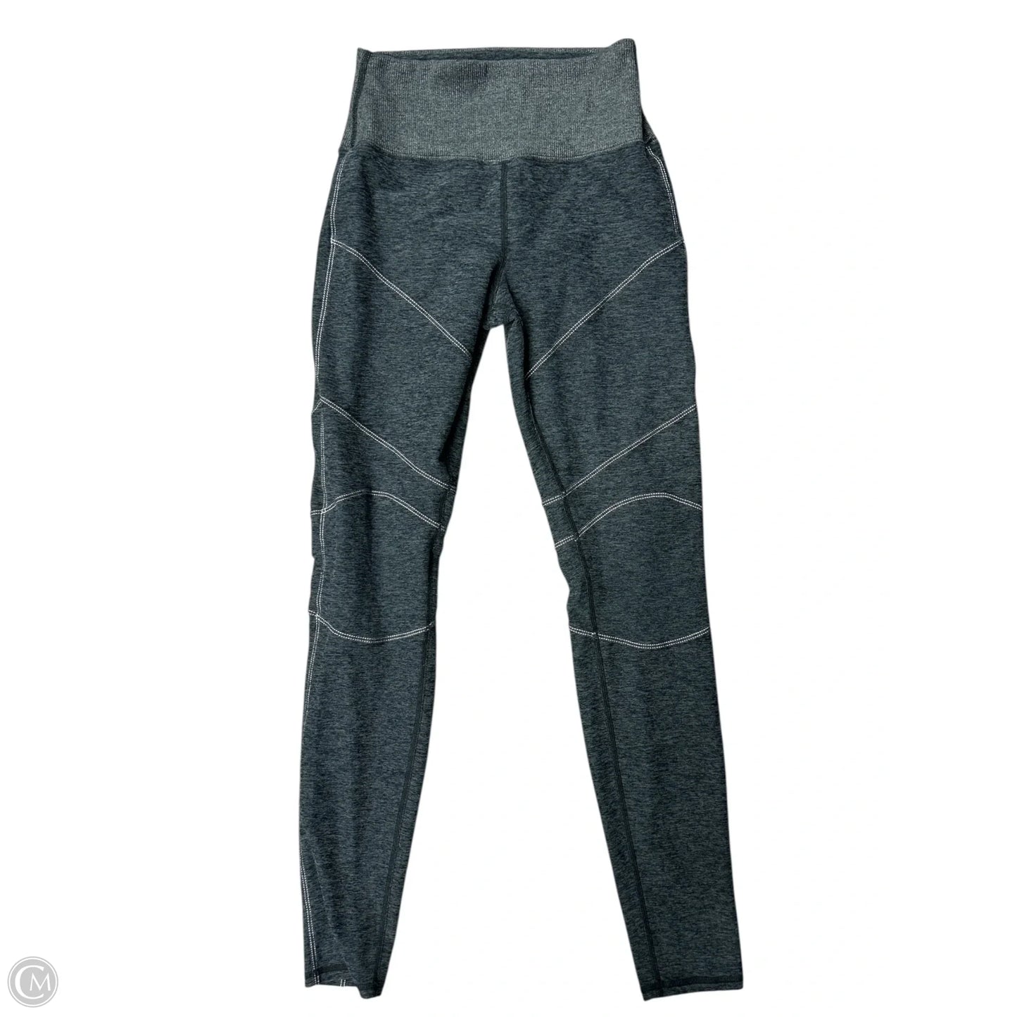 Athletic Leggings By Alo In Grey, Size: S