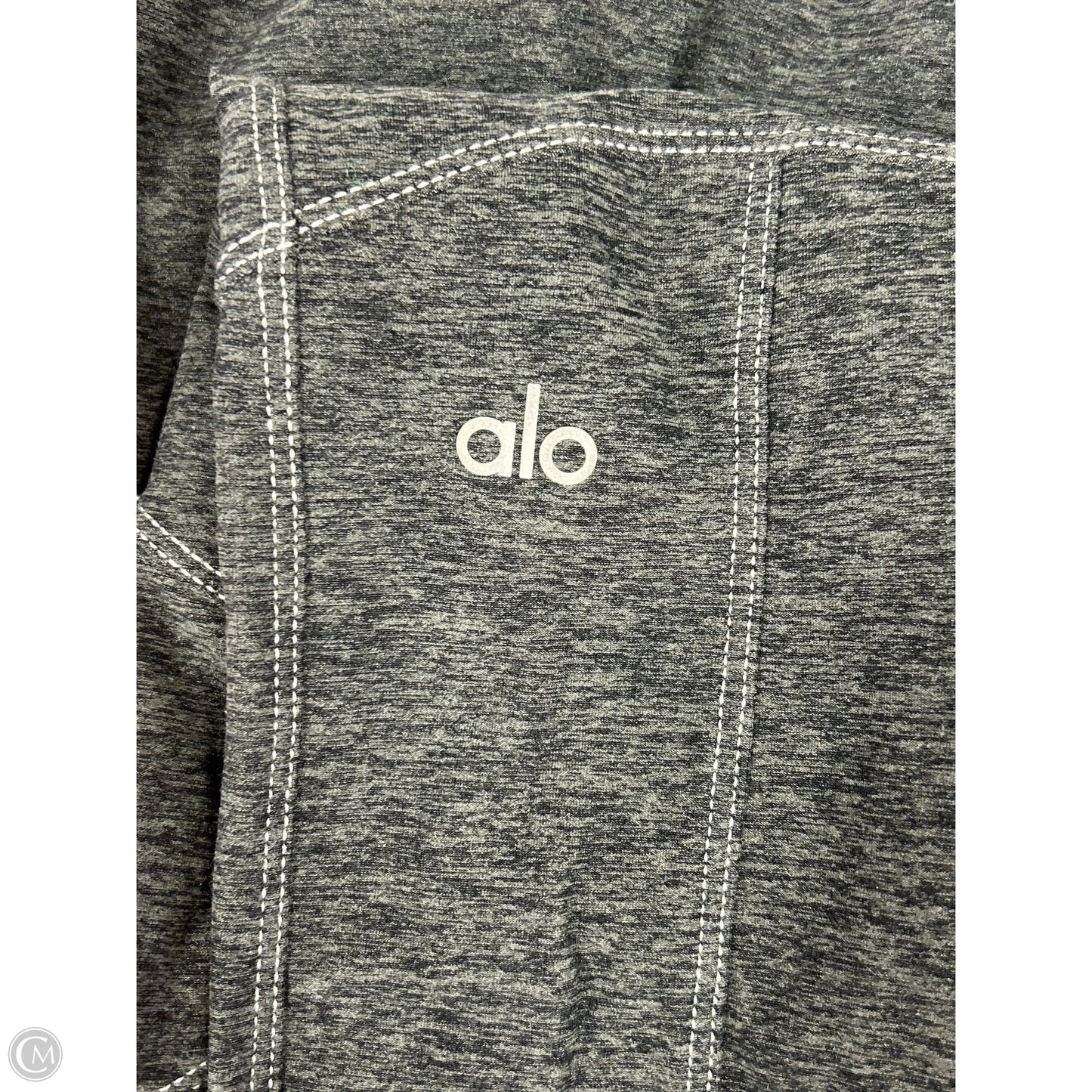 Athletic Leggings By Alo In Grey, Size: S