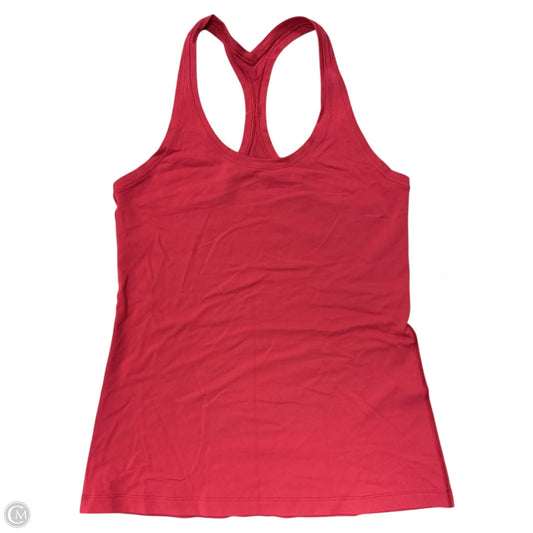 Athletic Tank Top By Lululemon In Red, Size: 6