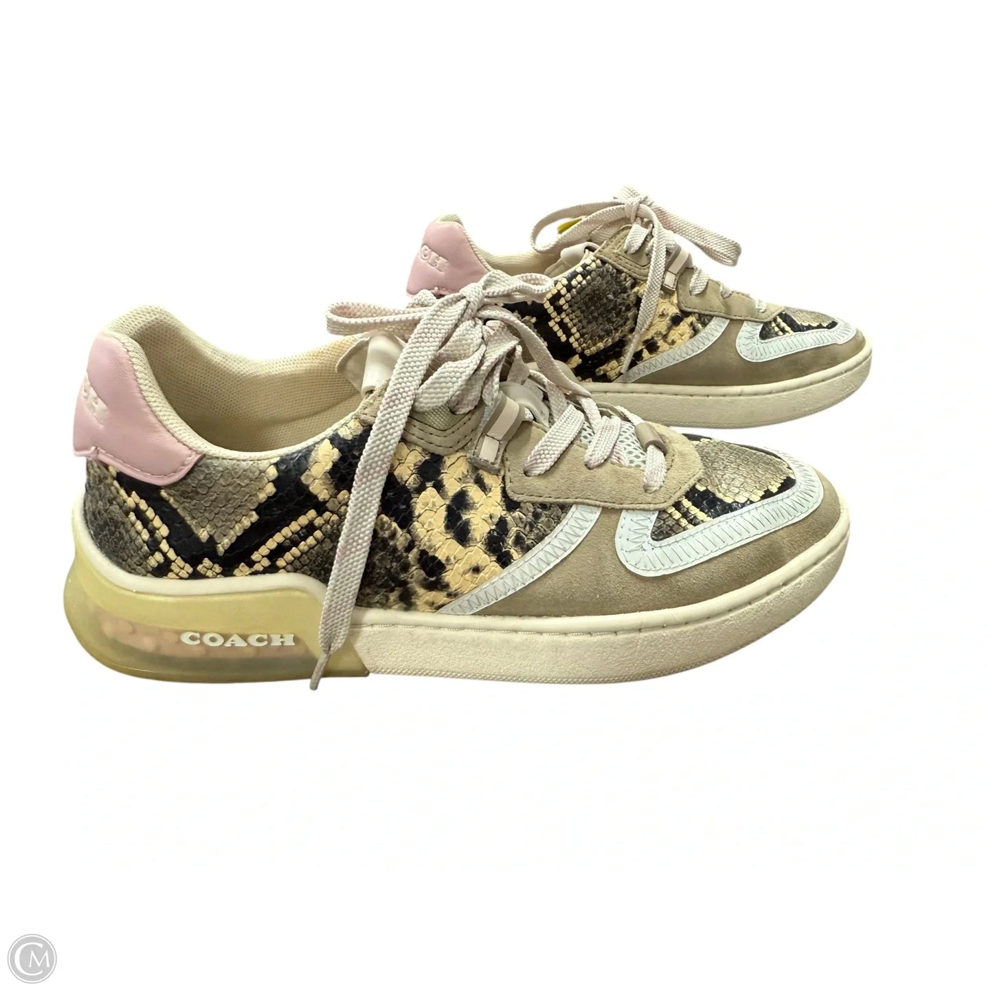 Shoes Designer By Coach In Snakeskin Print, Size: 7.5