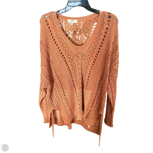 Sweater By Clothes Mentor In Orange, Size: S