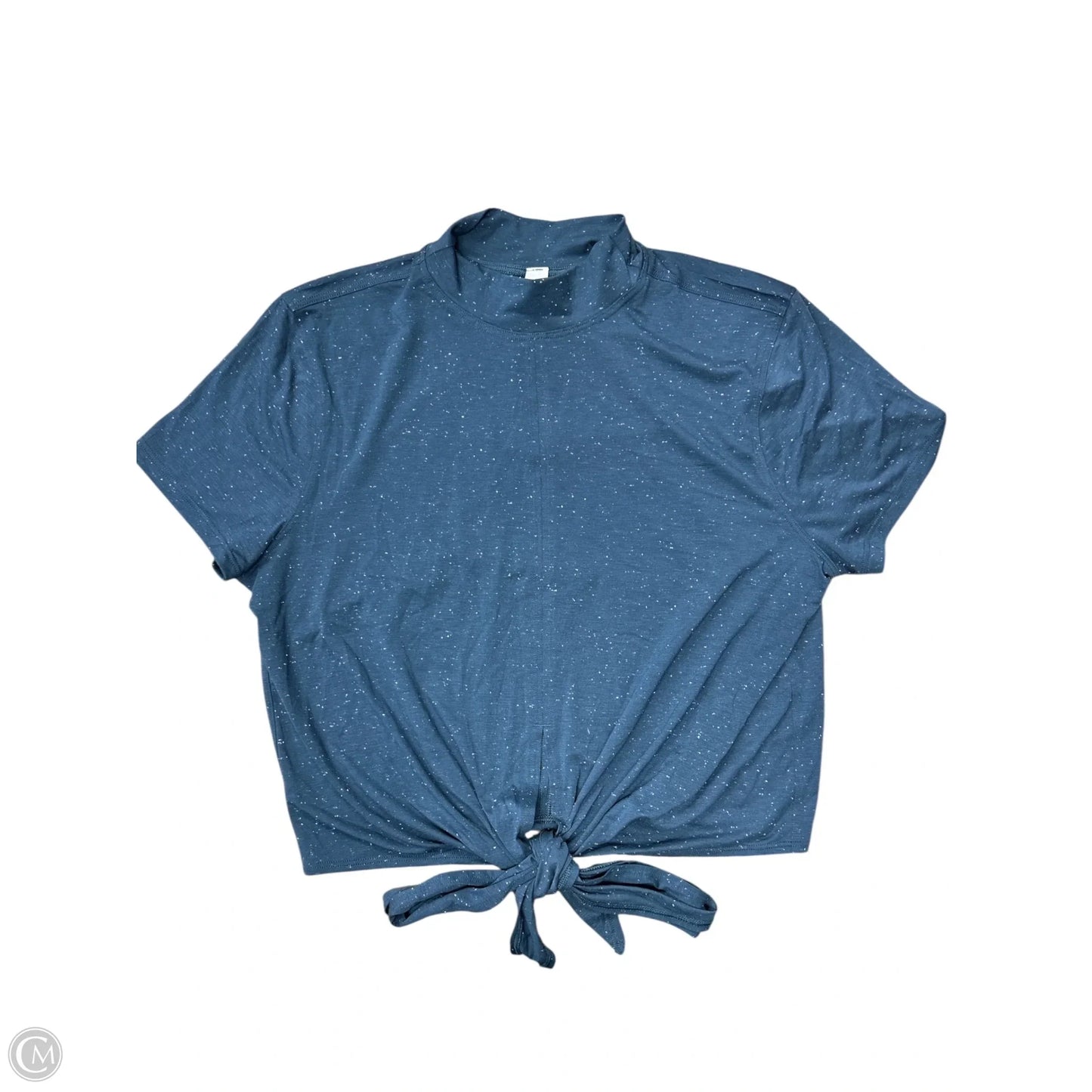 Athletic Top Short Sleeve By Lululemon In Blue, Size: 6