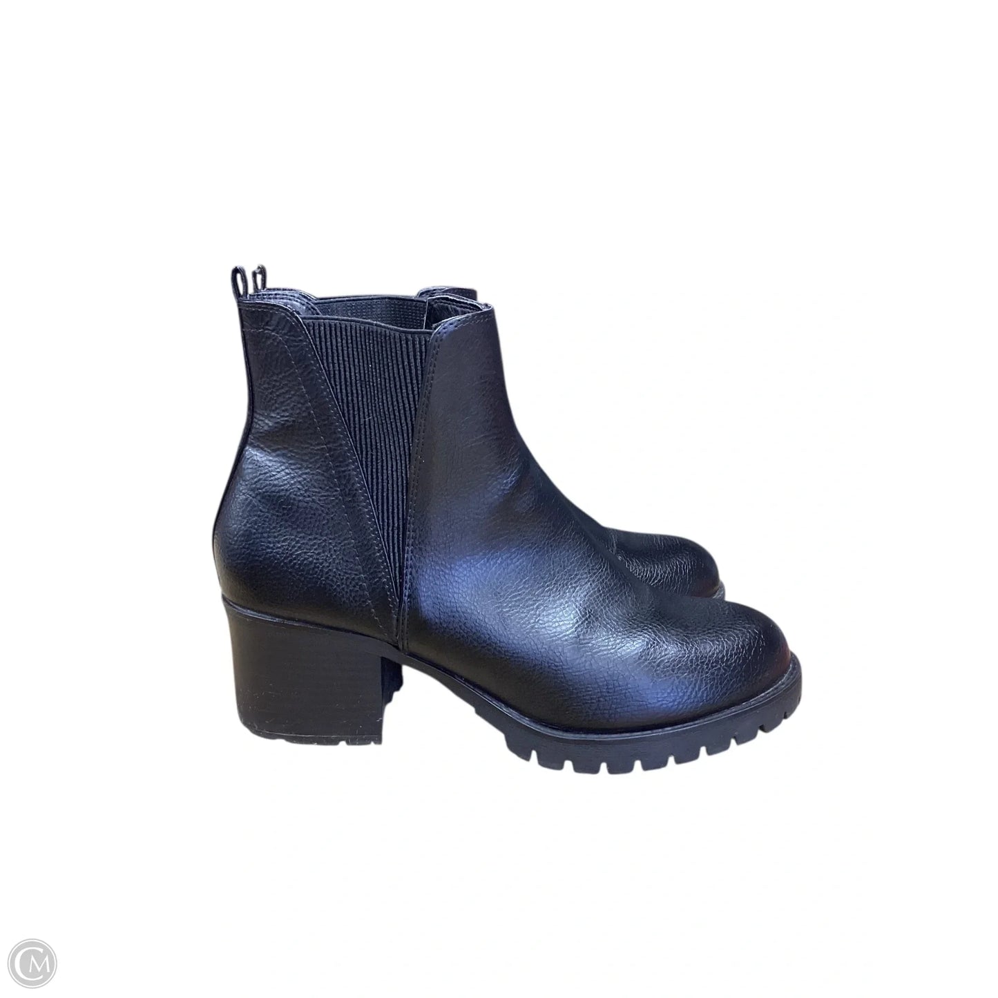 Boots Ankle Heels By Mia In Black, Size: 11