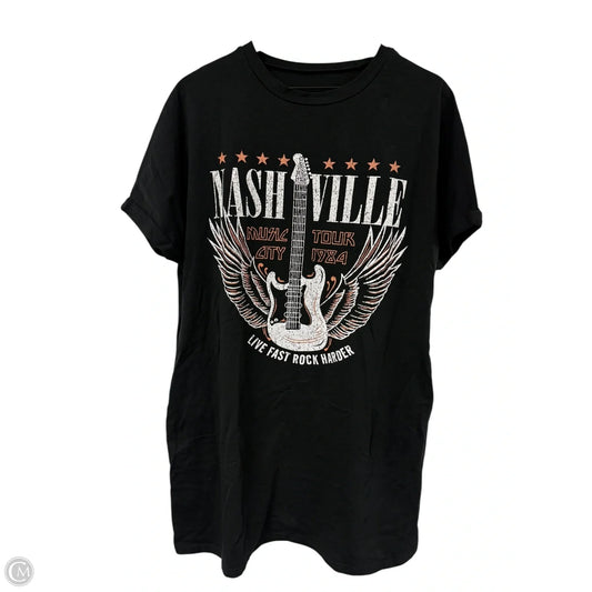 Dress Casual Midi By Clothes Mentor In Black, Size: L