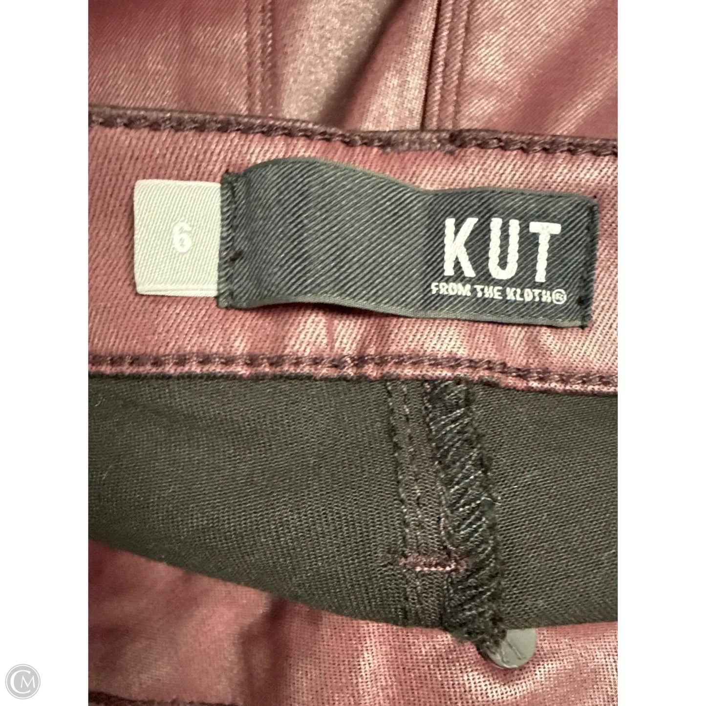 Jeans Flared By Kut In Maroon, Size: 6