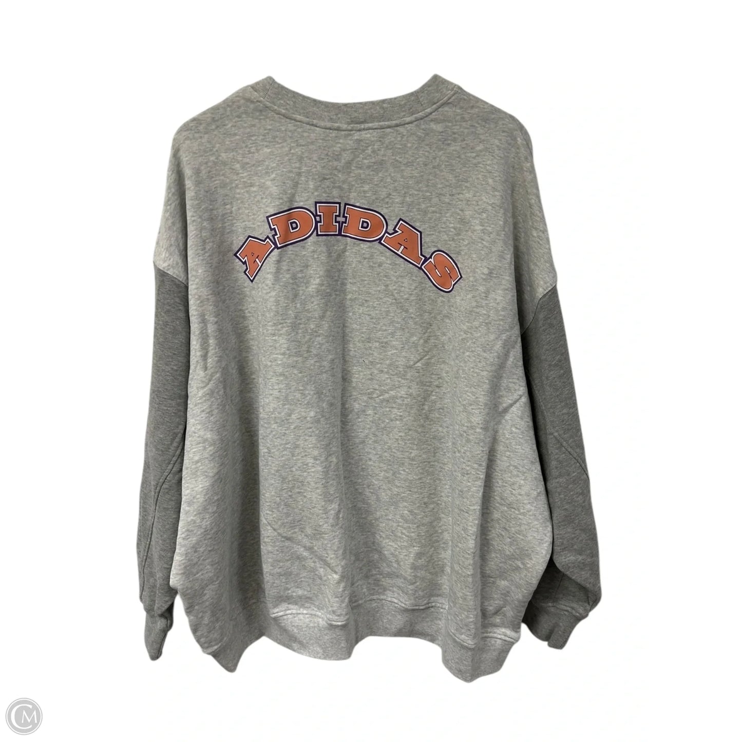 Sweatshirt Crewneck By Adidas In Grey, Size: Xl
