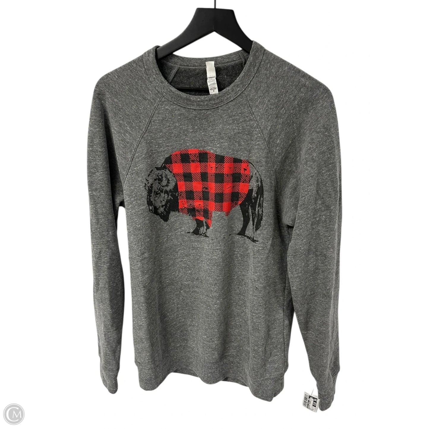 Sweatshirt Crewneck By Bella + Canvas In Grey, Size: M