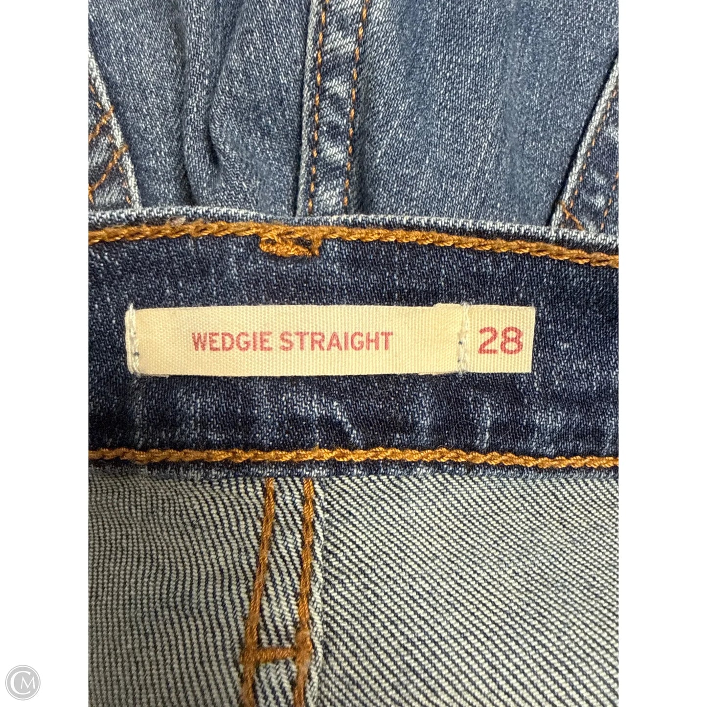 Jeans Straight By Levis In Blue Denim, Size: 6