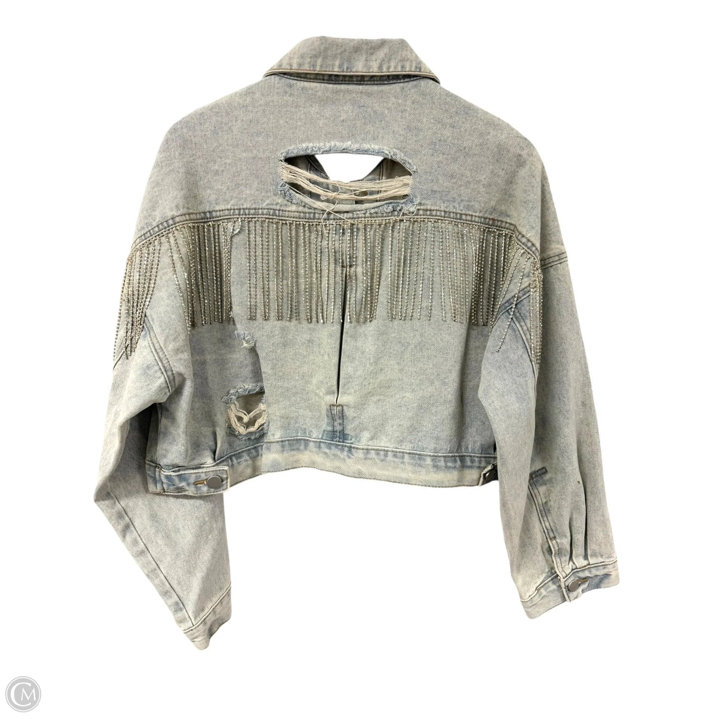 Jacket Denim By Blue B In Bronze, Size: M