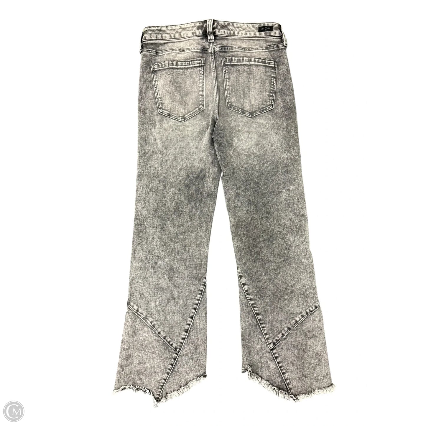 Jeans Cropped By Liverpool In Grey Denim, Size: 6