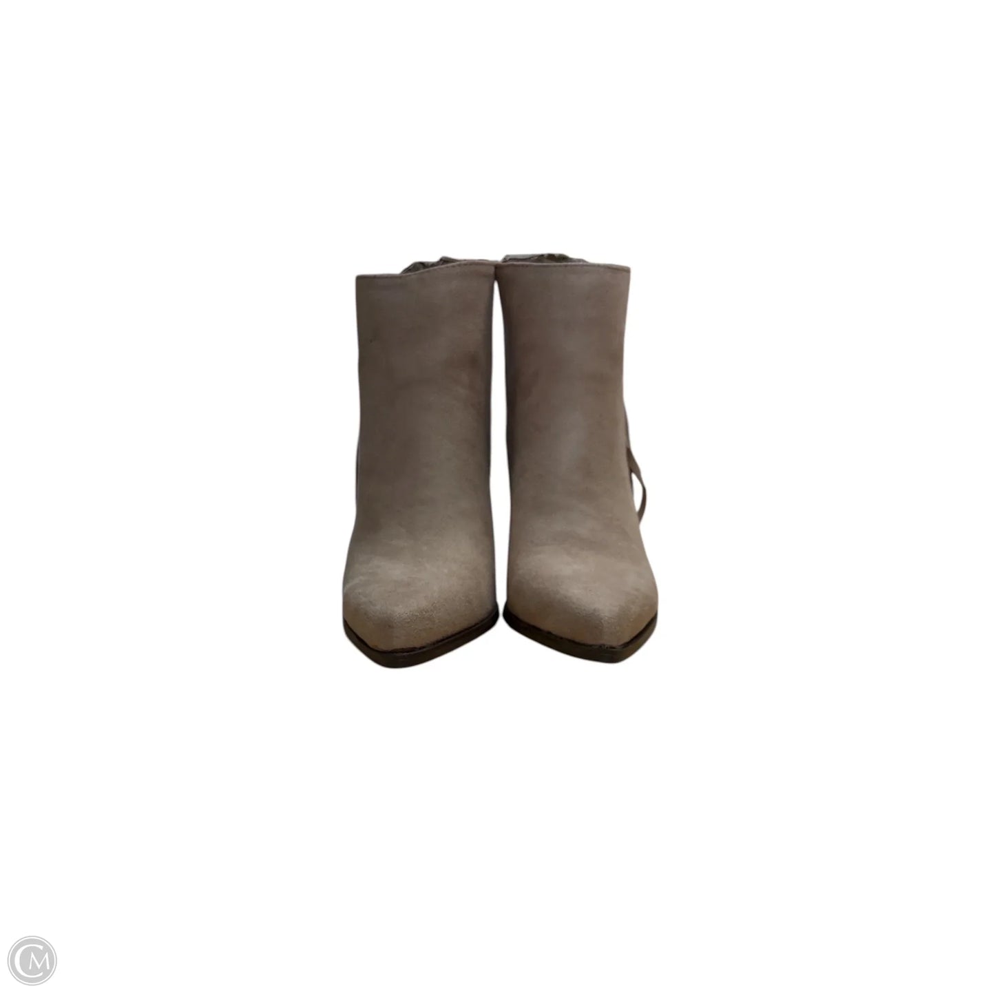 Boots Ankle Heels By Qupid In Tan, Size: 6.5