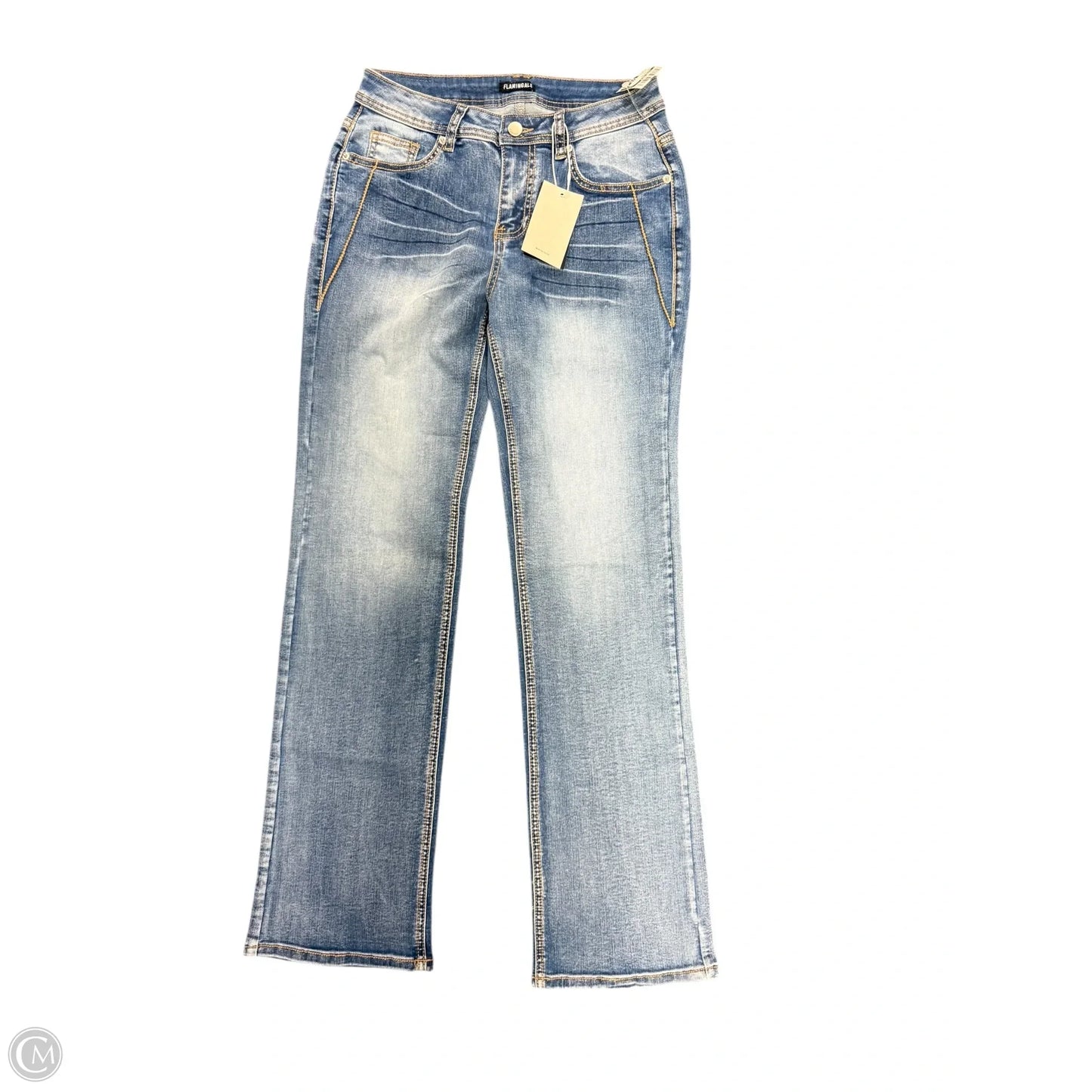 Jeans Straight By Clothes Mentor In Blue Denim, Size: M