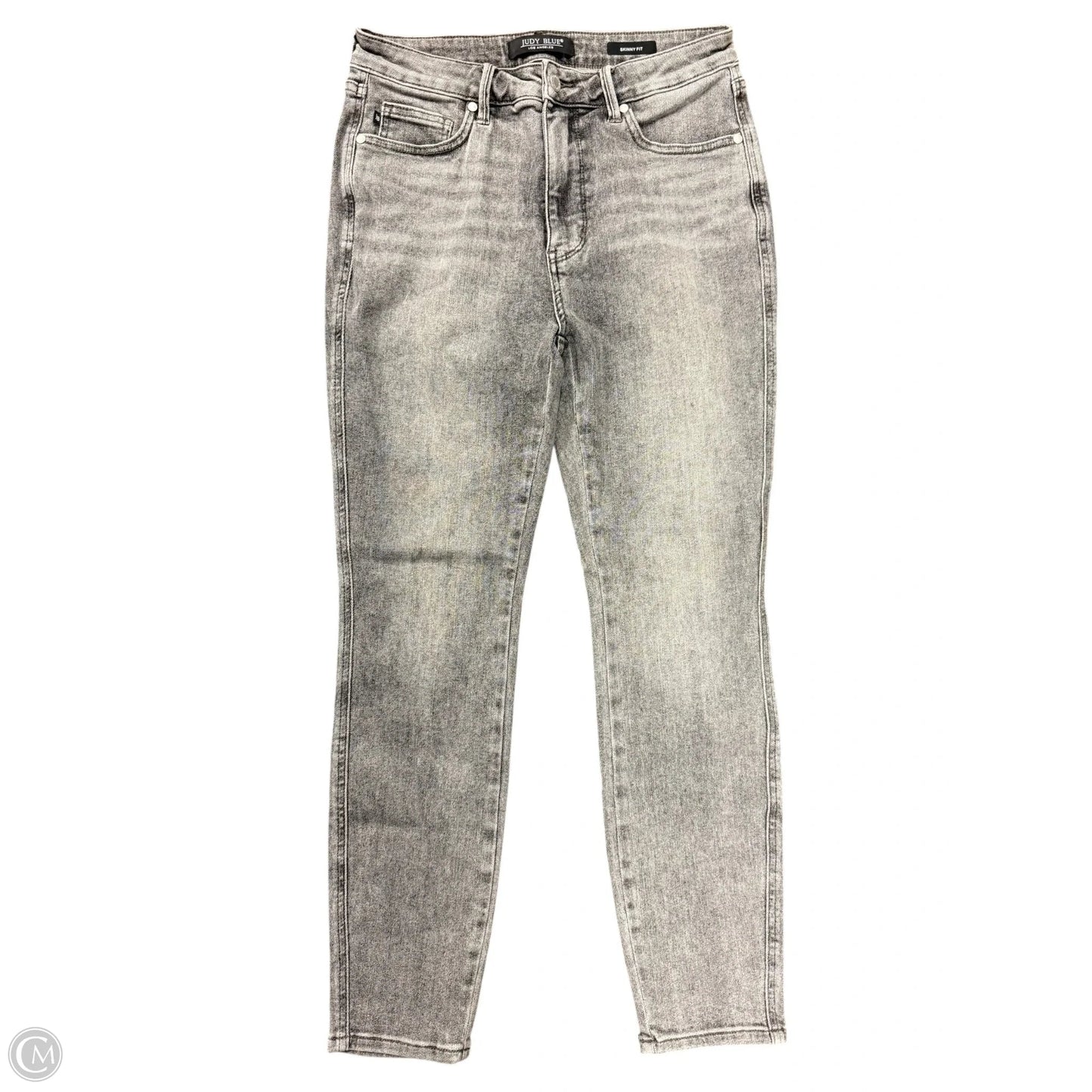 Jeans Skinny By Judy Blue In Grey Denim, Size: 10