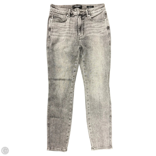 Jeans Skinny By Judy Blue In Grey Denim, Size: 10