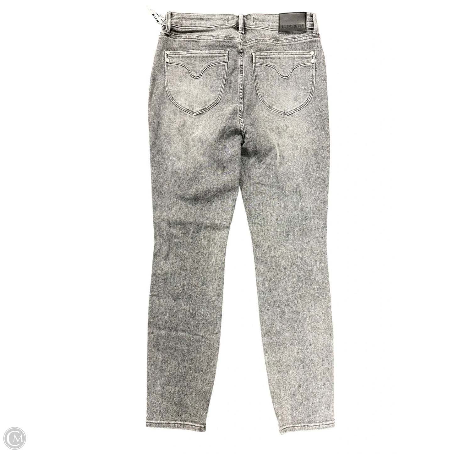 Jeans Skinny By Judy Blue In Grey Denim, Size: 10