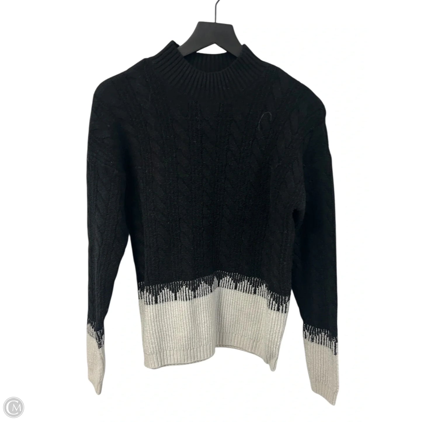 Sweater By Liz Claiborne In Black & White, Size: S