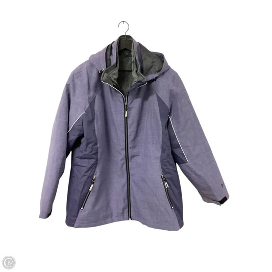 Coat Parka By Free Country In Purple, Size: 3x