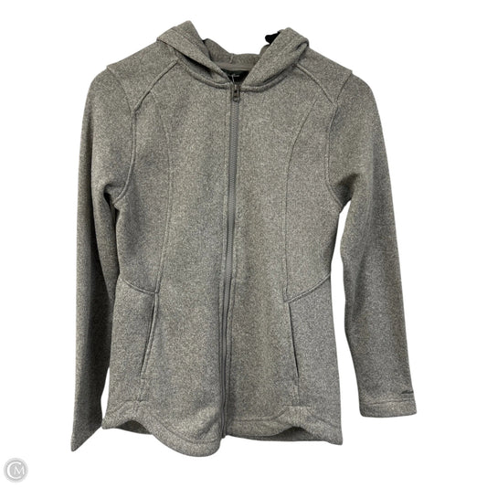 Jacket Fleece By Eddie Bauer In Grey, Size: S