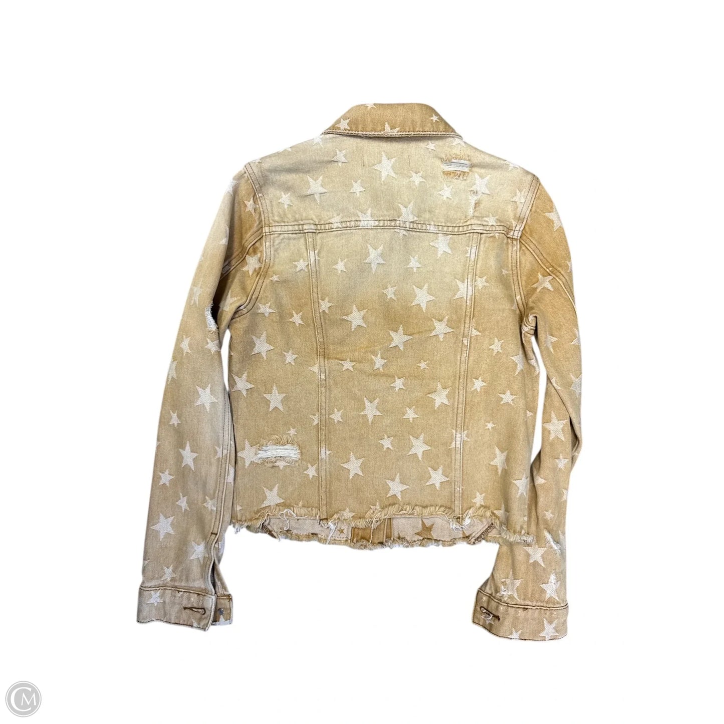 Jacket Denim By Kut In Yellow, Size: Xs