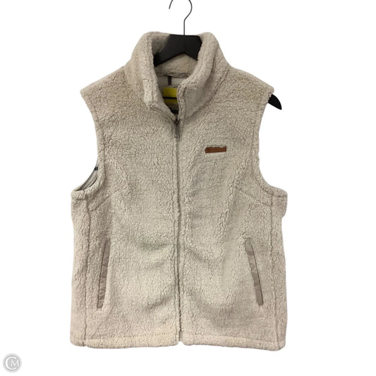 Vest Faux Fur & Sherpa By Sage In Cream, Size: M