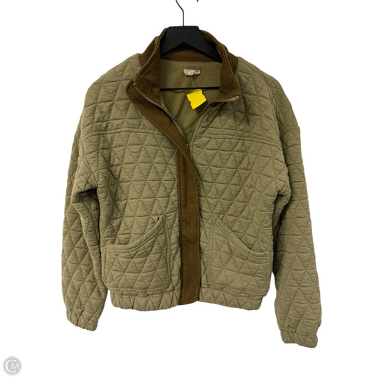 Jacket Puffer & Quilted By Hem & Thread In Green, Size: S