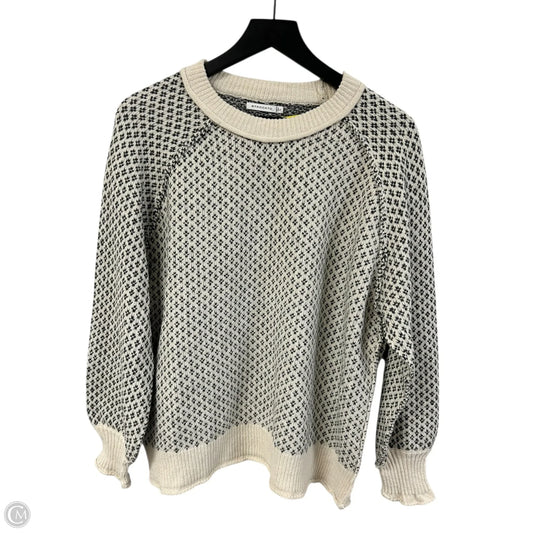Sweater By Staccato In Cream & Grey, Size: L