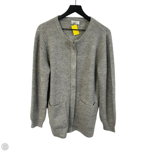 Sweater Cardigan By Evereve In Grey, Size: M
