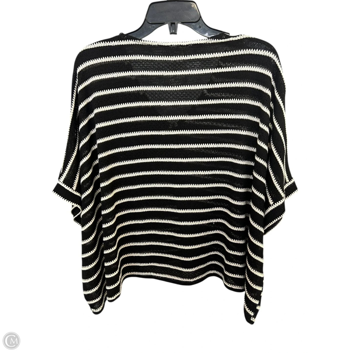Top Short Sleeve By Sadie & Sage In Black & White, Size: Xs