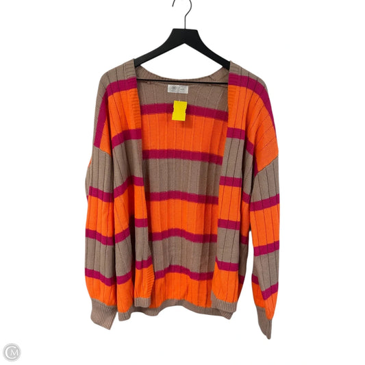 Sweater Cardigan By Clothes Mentor In Multi-colored, Size: L