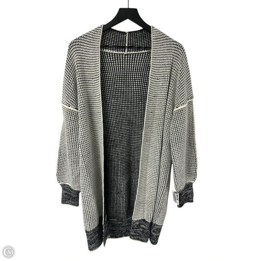 Sweater Cardigan By Cmf In Black & White, Size: S