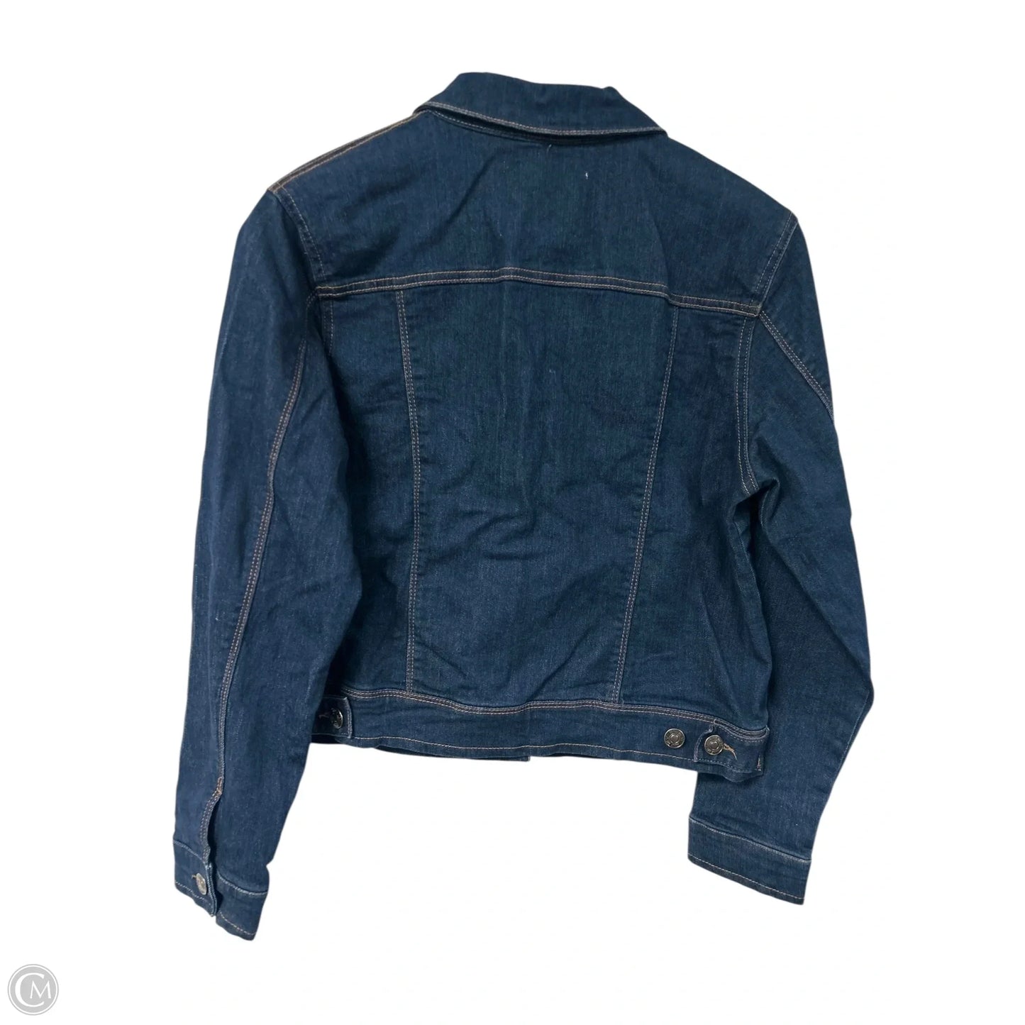 Jacket Denim By Nine West Apparel In Blue Denim, Size: M