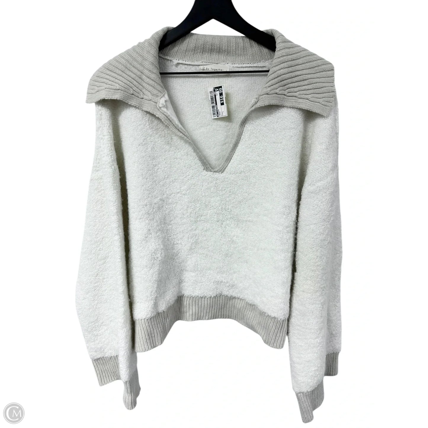 Sweater By By Together In Cream, Size: L
