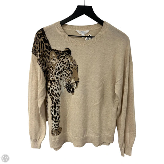 Sweater By Time And Tru In Cream, Size: L