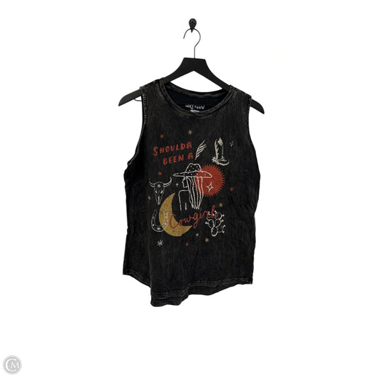 Top Sleeveless By Clothes Mentor In Black, Size: L