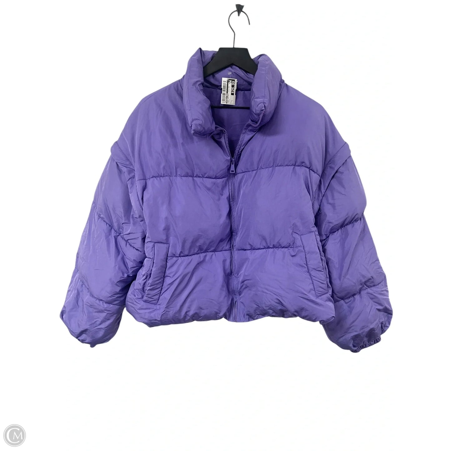 Coat Puffer & Quilted By Double Zero In Purple, Size: L