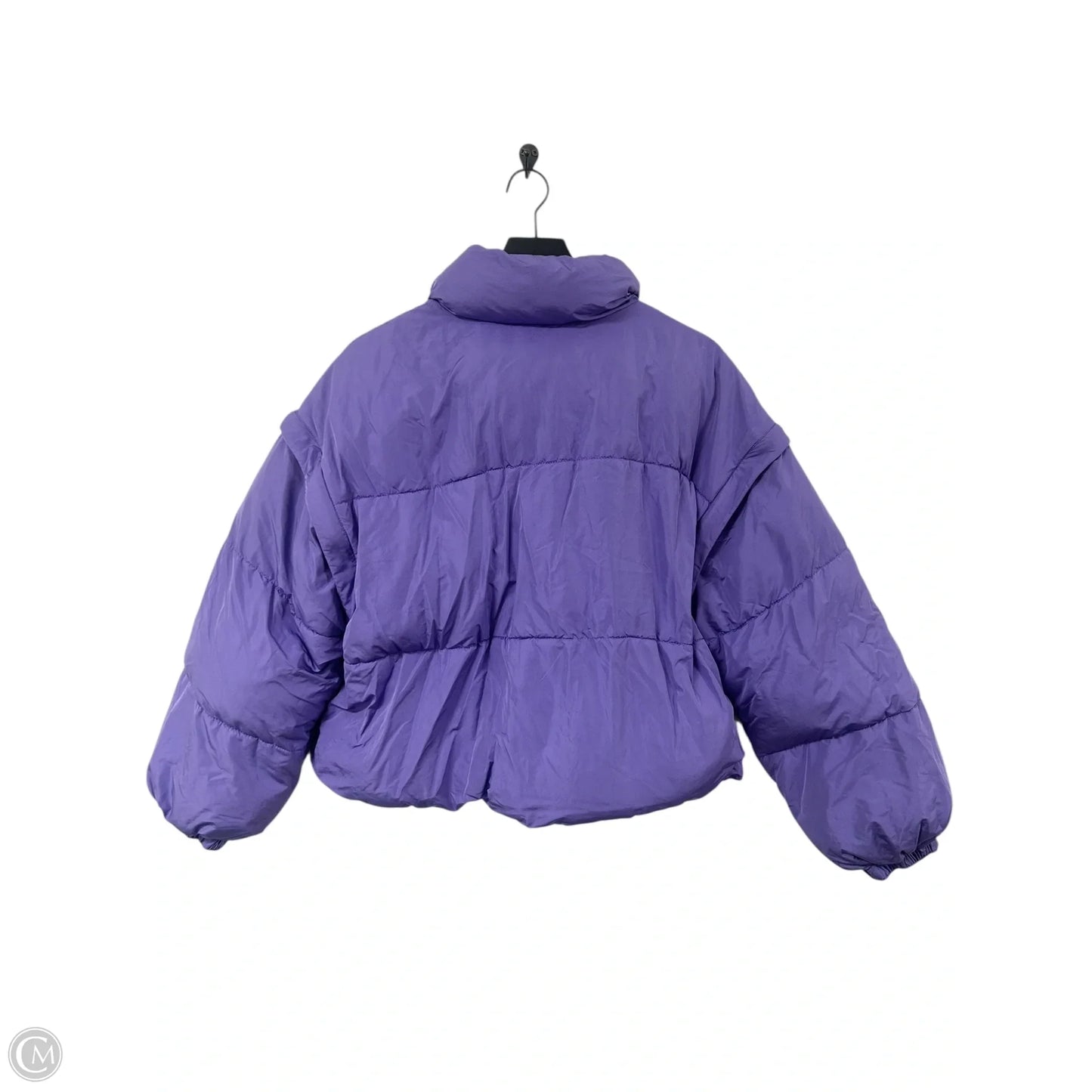 Coat Puffer & Quilted By Double Zero In Purple, Size: L