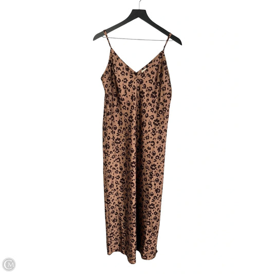 Dress Casual Maxi By A New Day In Leopard Print, Size: L