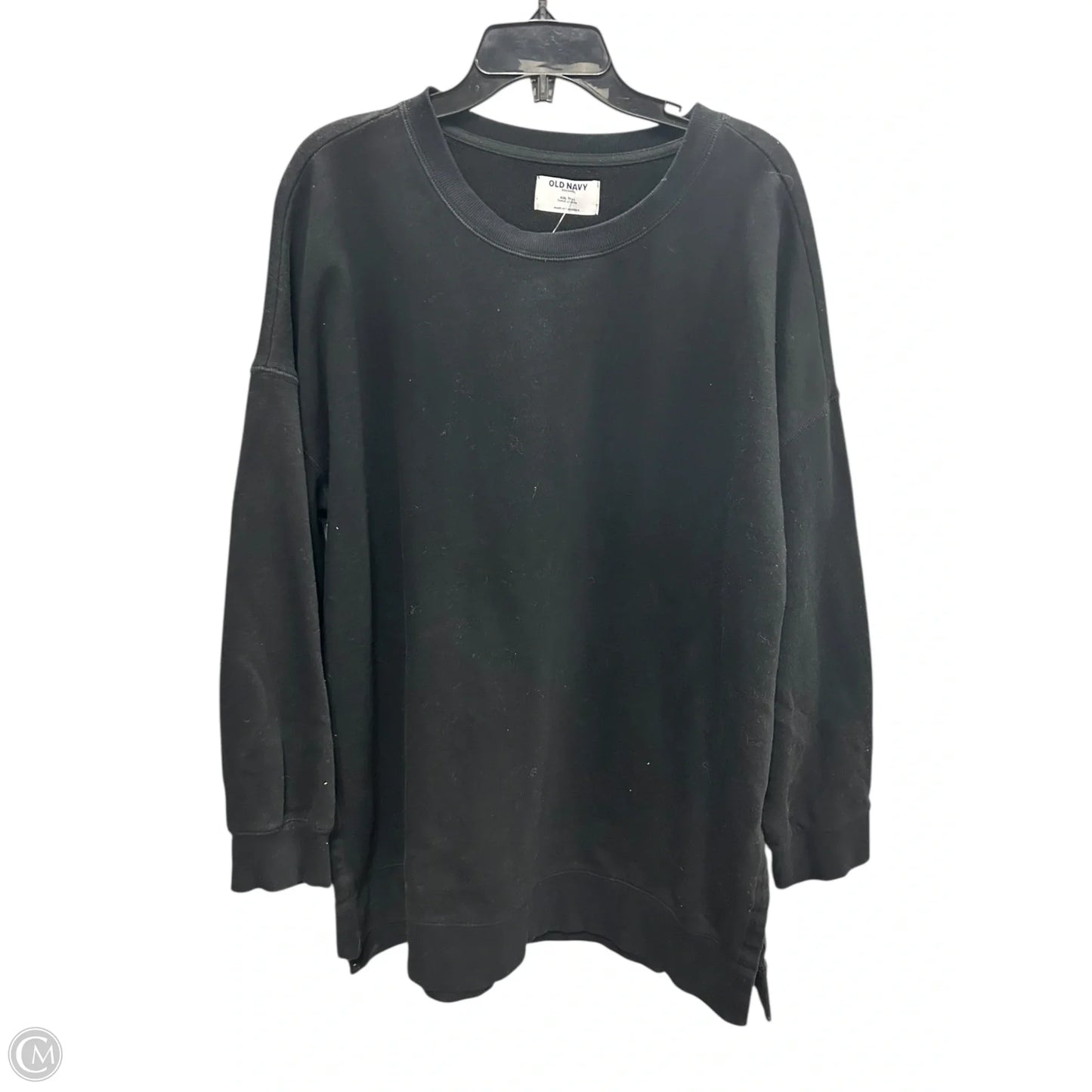 Sweatshirt Crewneck By Old Navy In Black, Size: Xxl