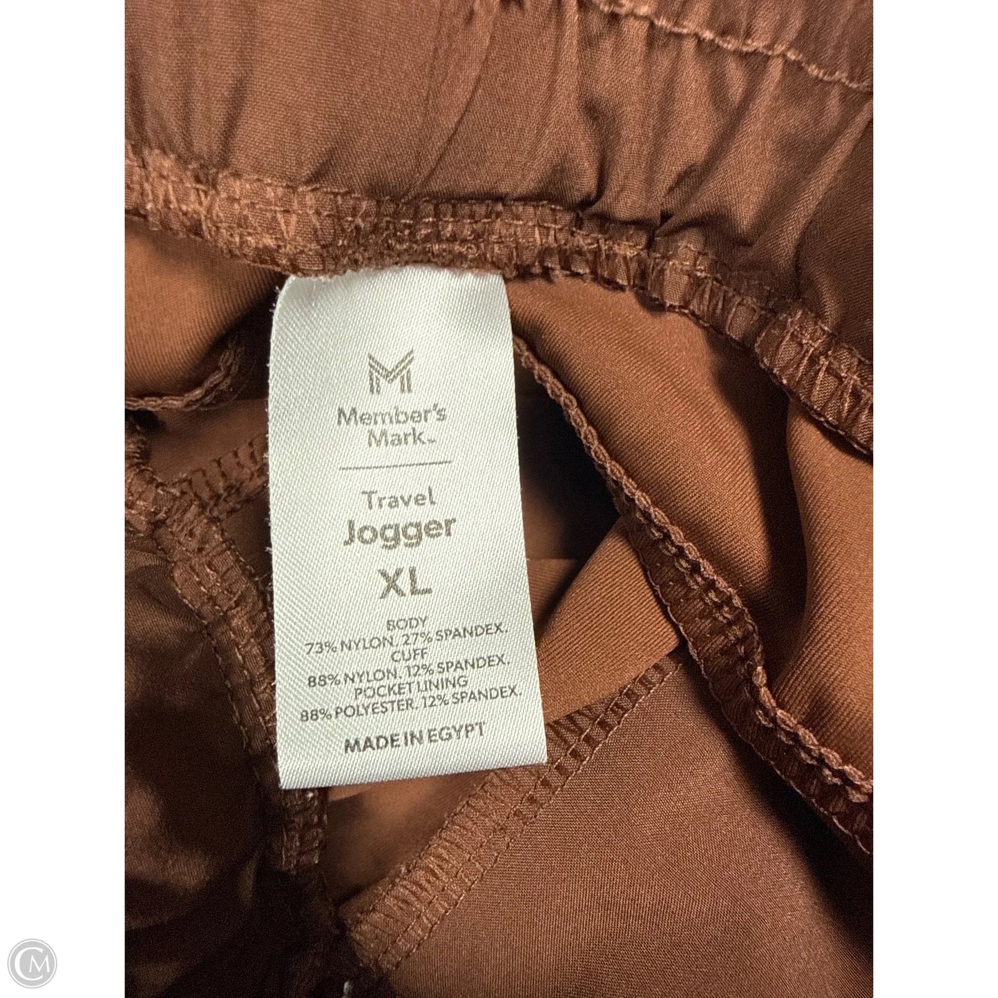 Athletic Pants By Members Mark In Brown, Size: Xl