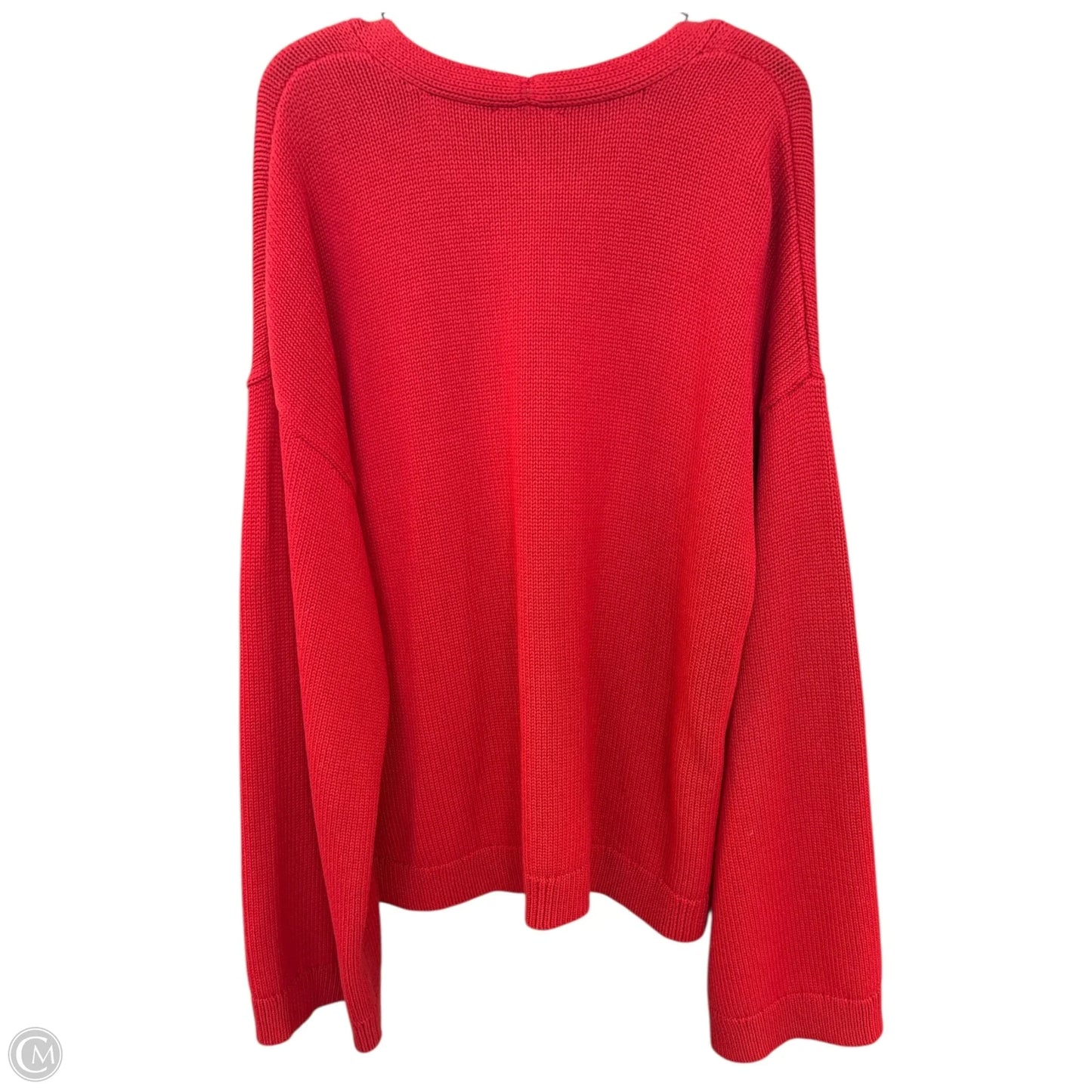 Sweater Cardigan By Gap In Red, Size: Xxl