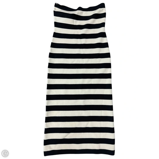 Dress Casual Maxi By Abercrombie And Fitch In Black & Cream, Size: Xl