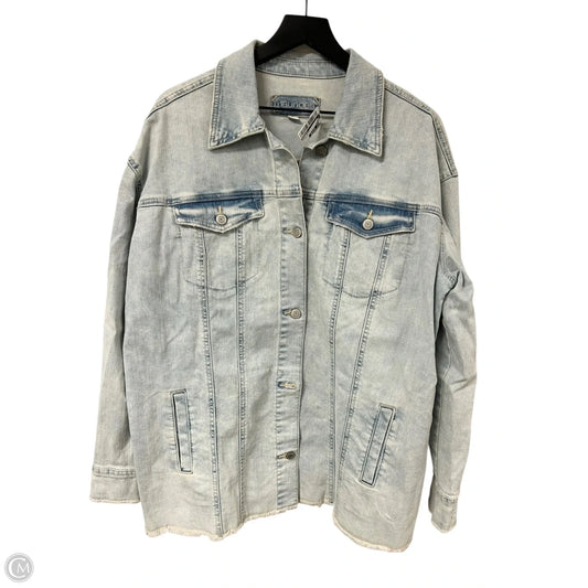Jacket Denim By Maurices In Blue Denim, Size: L