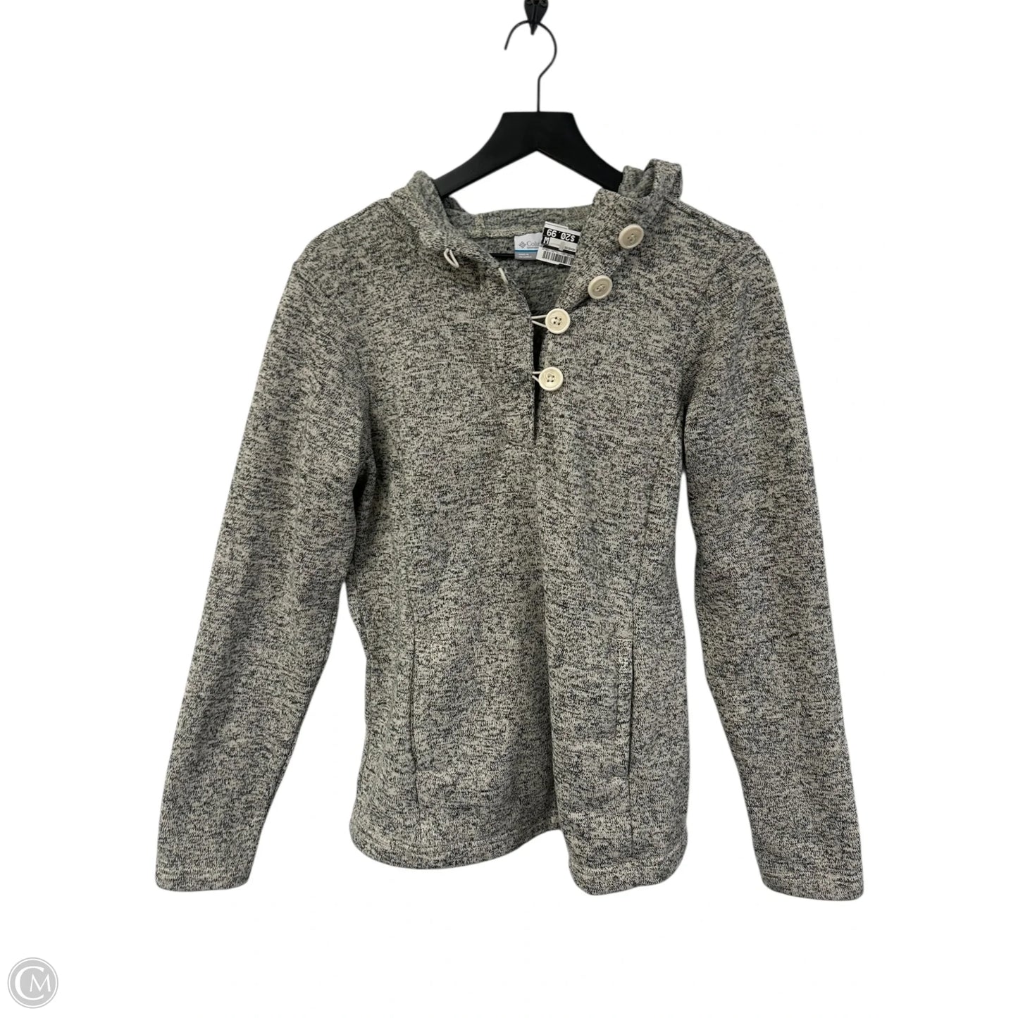 Sweatshirt Hoodie By Columbia In Grey, Size: L
