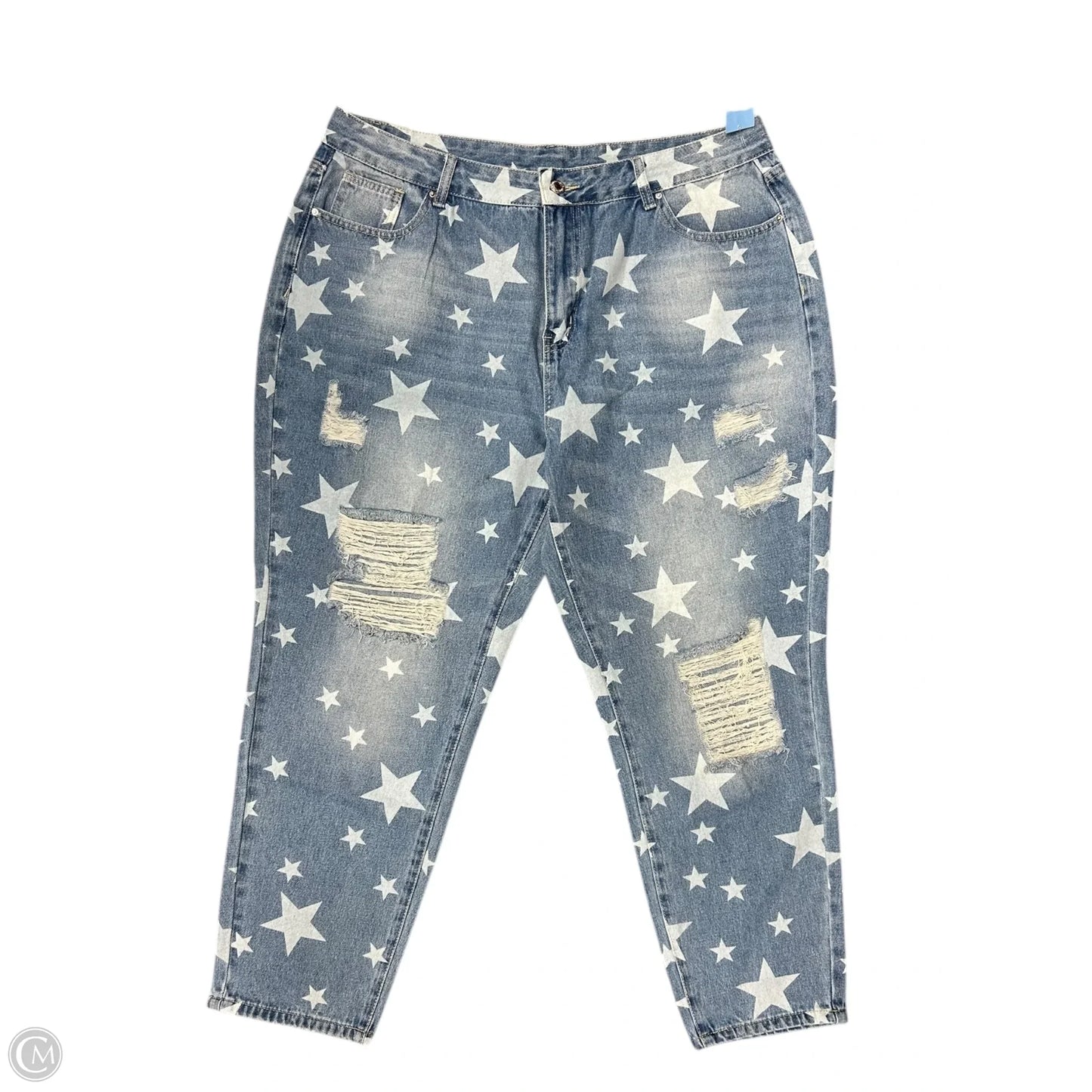 Jeans Straight By Clothes Mentor In Blue Denim, Size: 2x