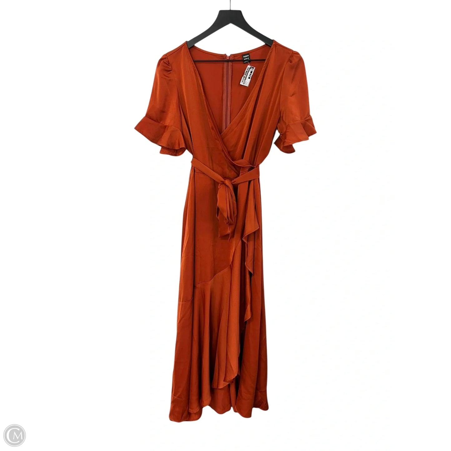Dress Casual Maxi By Shein In Orange, Size: L
